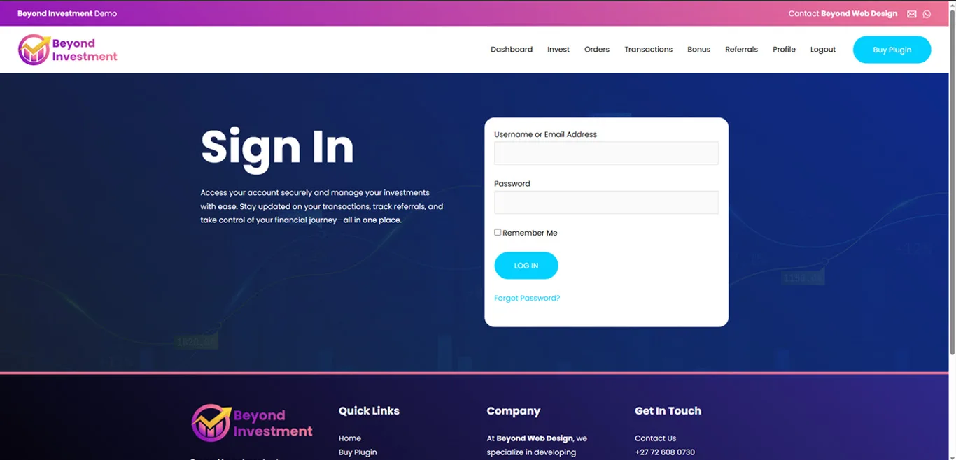 Frontend - Login