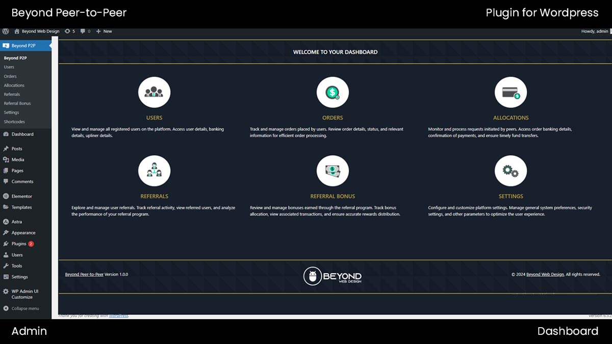 Beyond Peer-to-Peer plugin for WordPress - Image 13