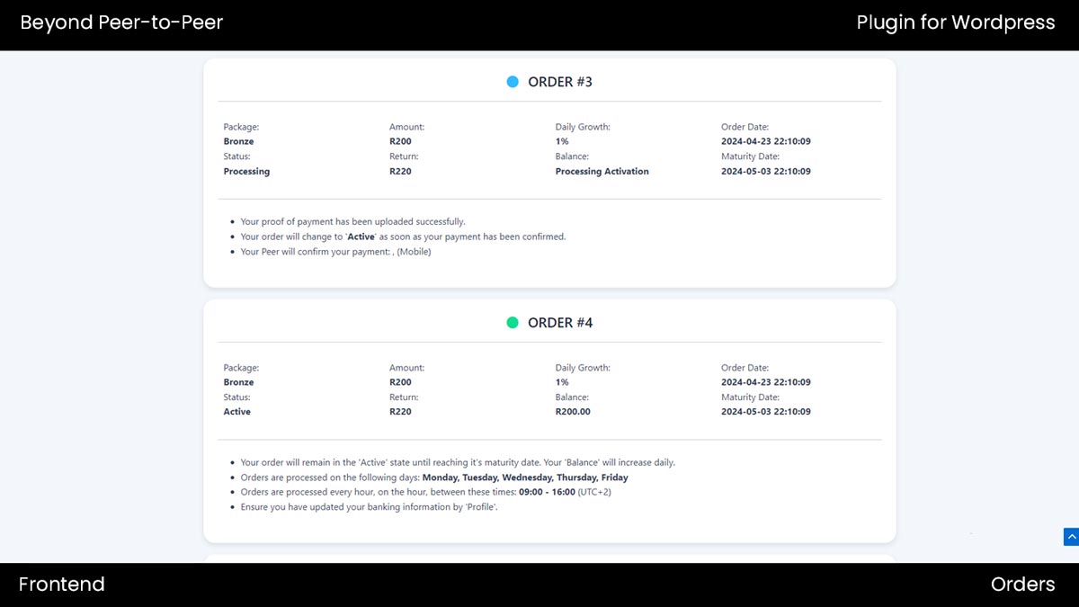 Beyond Peer-to-Peer plugin for WordPress - Image 6