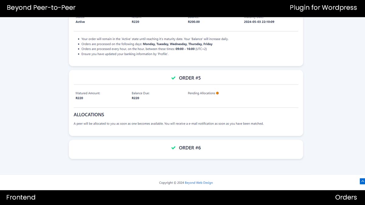 Beyond Peer-to-Peer plugin for WordPress - Image 7